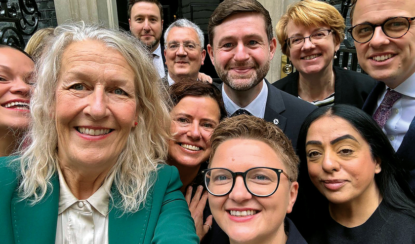 Local leaders at 10 Downing Street © Louise Gittins