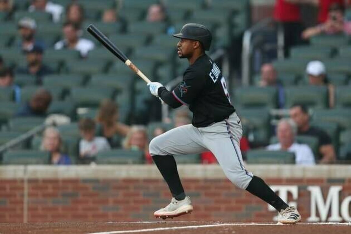 Xavier Edwards, Marlins aim to extend Braves' misery in DH