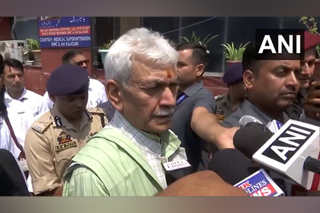 J-K: Lt Governor Manoj Sinha visits Rajouri, announces jobs, relief for shelling-affected families