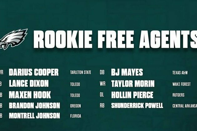 Who are the Eagles' 2025 rookie free agents