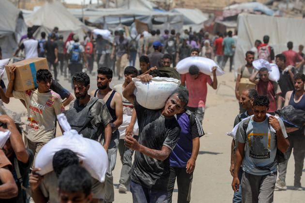 MIDEAST-GAZA-BEIT LAHIA-AID