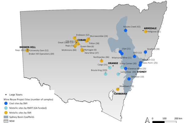 Mine Reuse project sites.