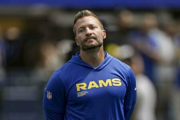 Rams coach Sean McVay nursing serious foot injury