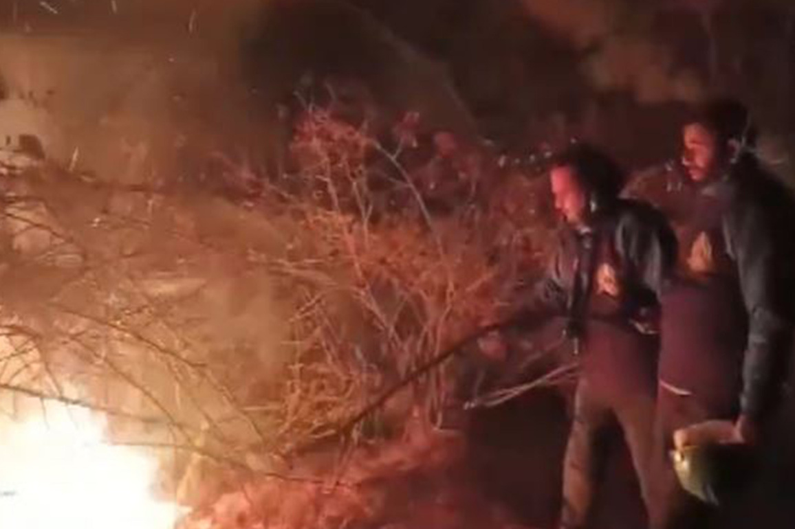J&K: Massive fire breaks out in Rajwar forests in Handwara, firefighting ops underway