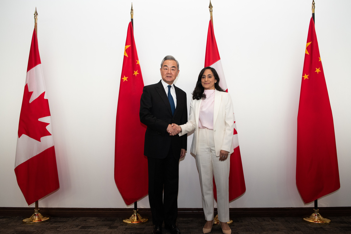 CANADA-OTTAWA-CHINA-WANG YI-FM-TALKS