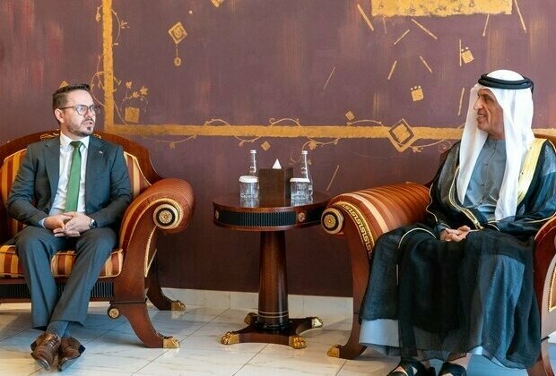 Saud bin Saqr, Costa Rica's Vice Minister of Expenditures discuss relations