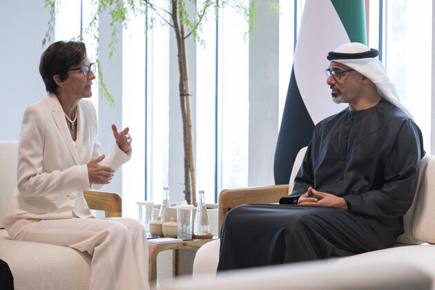 Khaled bin Mohamed bin Zayed meets Chair of global investment bank Citigroup