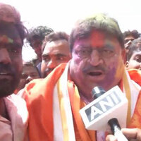 Telangana BJP Chief N Ramchander Rao joins Holi Celebrations at Osmania University, extends greetings