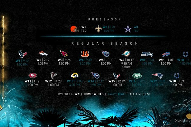Official: Jaguars 2021 schedule released