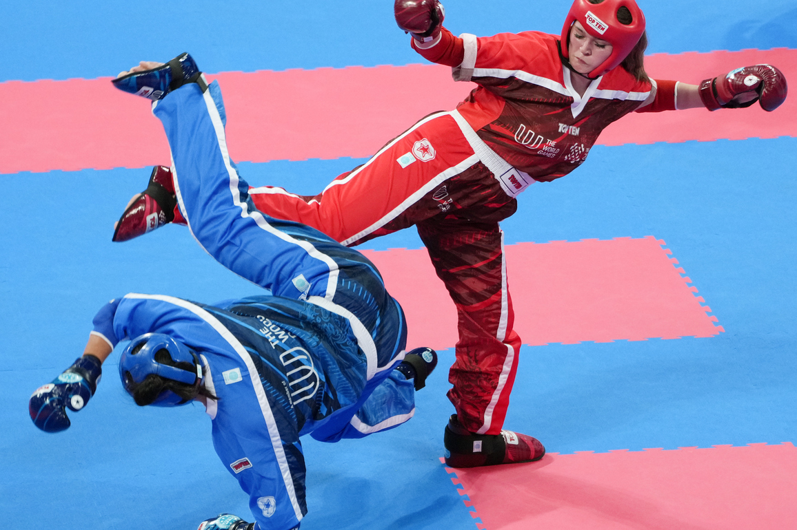 (SP)CHINA-CHENGDU-THE WORLD GAMES 2025-KICKBOXING-WOMEN'S POINT FIGHTING -70KG-SEMIFINALS (CN)