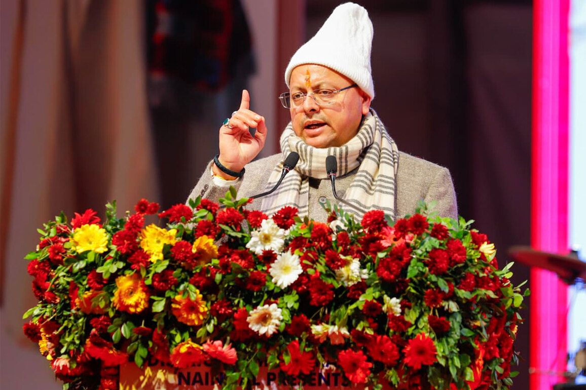 UK CM Dhami participate in winter carnival held in Nainital
