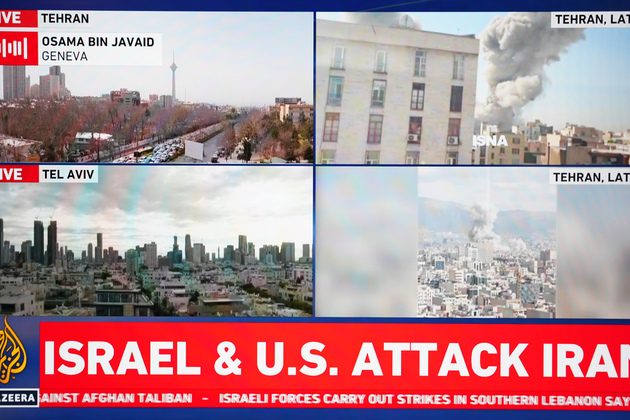 Photo Flash | Joint Israeli-American attacks launched against Iran: Israeli media