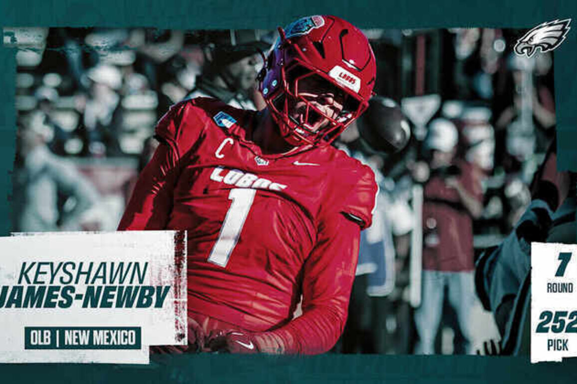 Eagles draft OLB Keyshawn James-Newby No. 252 overall