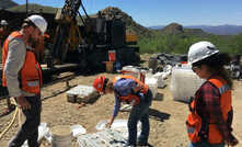 Drilling at Las Chispas in Sonora, Mexico