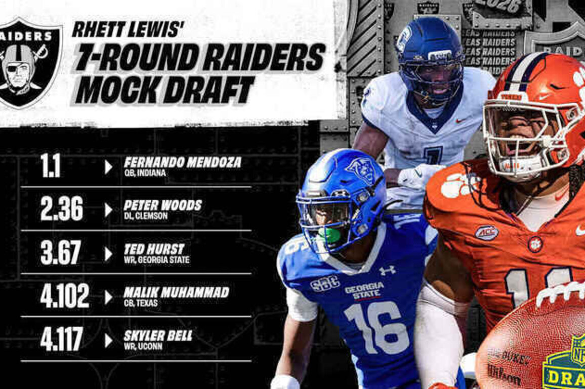Rhett Lewis' 7-round 2026 Raiders mock draft