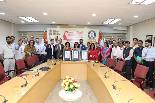 India sets three Guinness World Records titles under "Swasth Nari, Sashakt Parivar Abhiyaan"