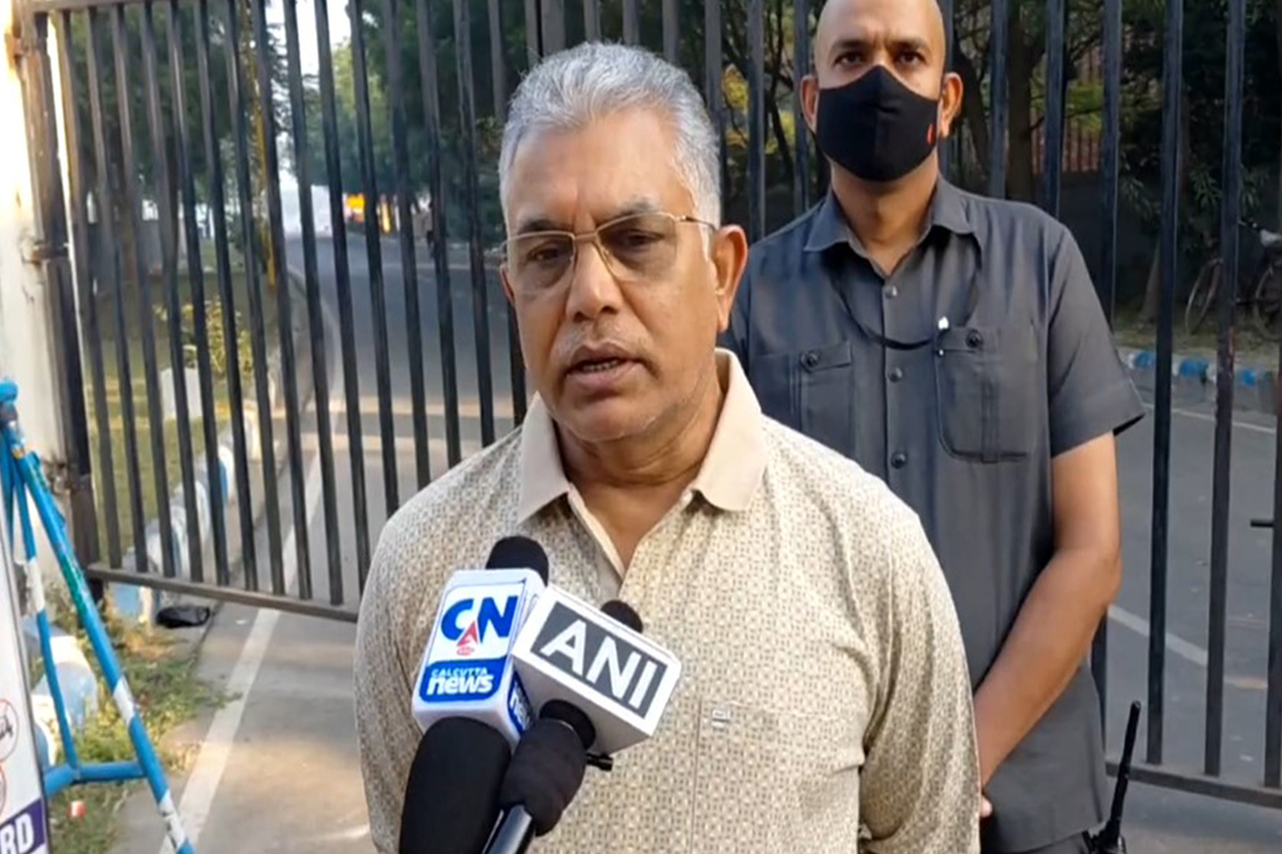 WB: Dilip Ghosh calls for Kalyan Banerjee to be "brought within ambit of law" for alleging arms distribution in Raj Bhavan
