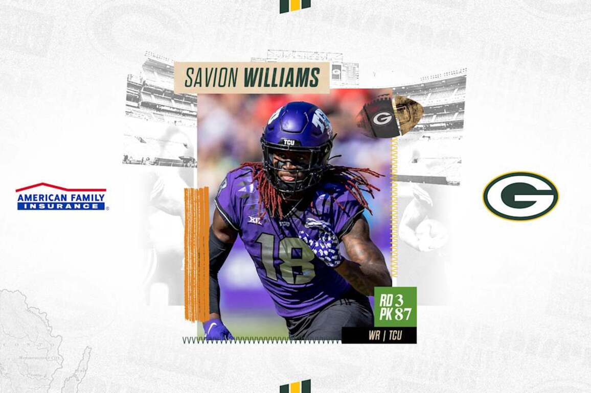 Savion Williams has crazy connection to fellow Packers draft pick at receiver