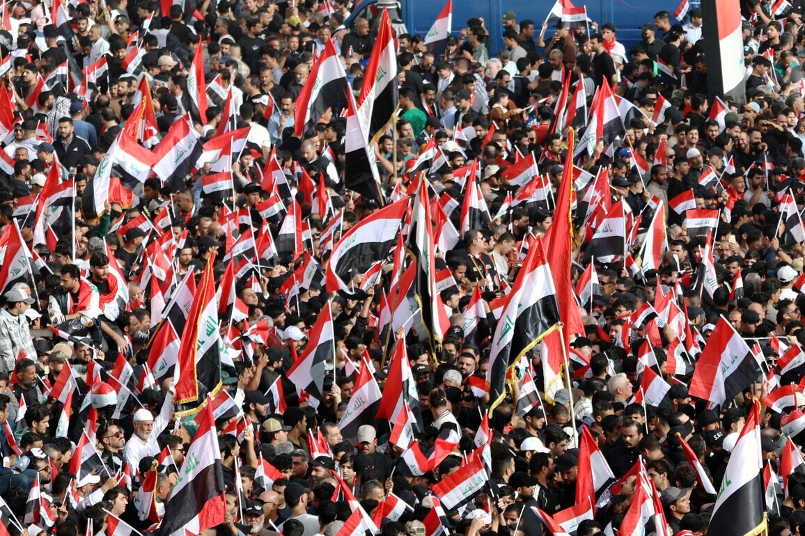 IRAQ-BAGHDAD-U.S. & ISRAELI STRIKES ON IRAN-PROTEST