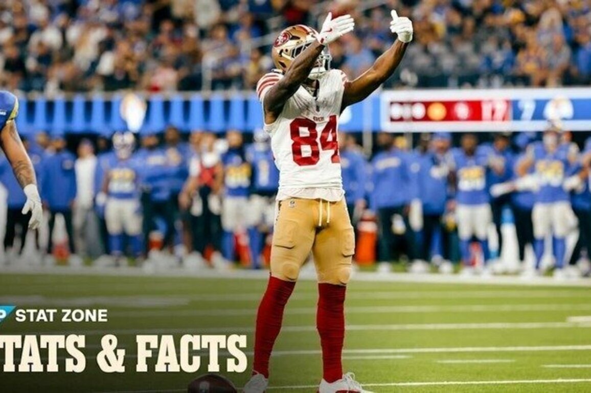 Kendrick Bourne Hits a Career High; Stats and Facts from #SFvsLAR