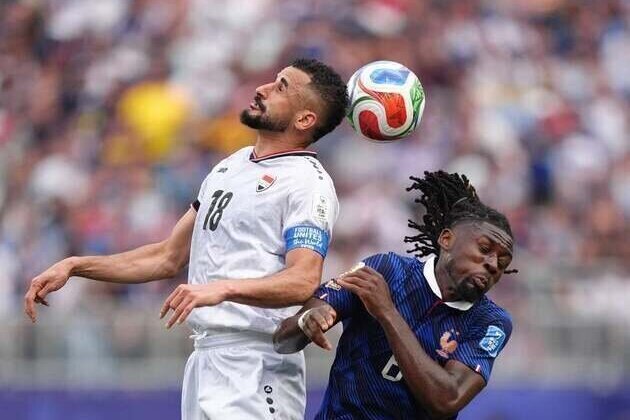 Iraq striker Aymen Hussein exits vs. France with apparent injury
