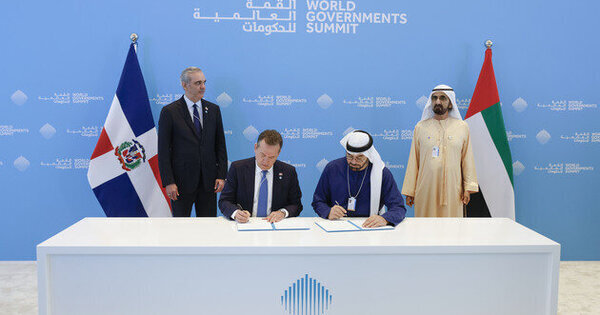 Mohammed bin Rashid witnesses signing of MoU to host WGS-Latin America regional dialogue in Dominican Republic
