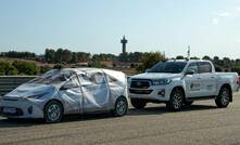  The Toyota Hilux is one of many popular vehicles now fitted with autonomous emergency braking as standard. Picture courtesy ANCAP.