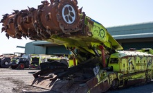 A continuous miner at Dartbrook.