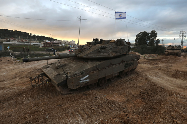 MIDEAST-JENIN-ISRAEL-TANK DIVISION
