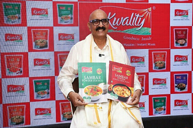 Celebrity Chef Sihi Kahi Chandru Becomes the Brand Ambassador for Kwality Foods' First-of-its-Kind Sambar Masalas tailored for Idli and Rice