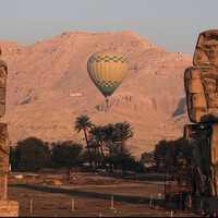 EGYPT-LUXOR-HOT AIR BALLOON-DAILY LIFE