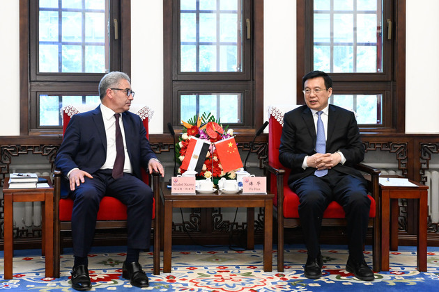 CHINA-BEIJING-XINHUA-FU HUA-EGYPTIAN AMBASSADOR-MEETING (CN)