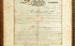 In Victoria's gold rush era miners were issued licences like this one from 1853 that is held in the Powerhouse Museum in Sydney