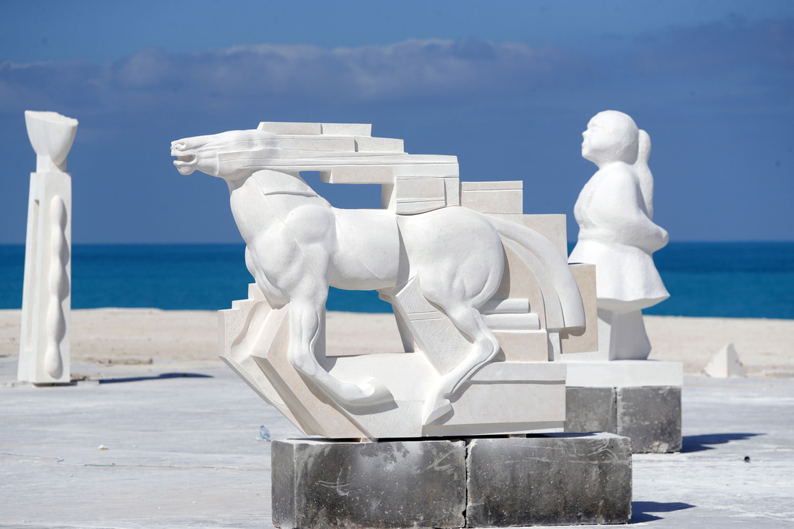 EGYPT-NEW ALAMEIN-SCULPTURE SYMPOSIUM-SCULPTURES