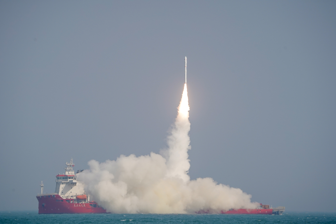 (EyesonSci) CHINA-SHANDONG-TIANQI CONSTELLATION-SATELLITES-LAUNCH (CN)