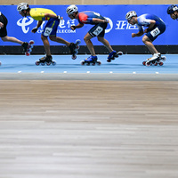 (SP)CHINA-CHENGDU-THE WORLD GAMES 2025-INLINE SPEED SKATING TRACK-MEN'S ELIMINATION RACE 10000M (CN)