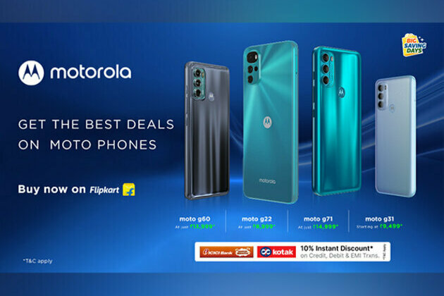 Motorola announces exceptional discounts on its smartphone range during Flipkart's Independence Day sale