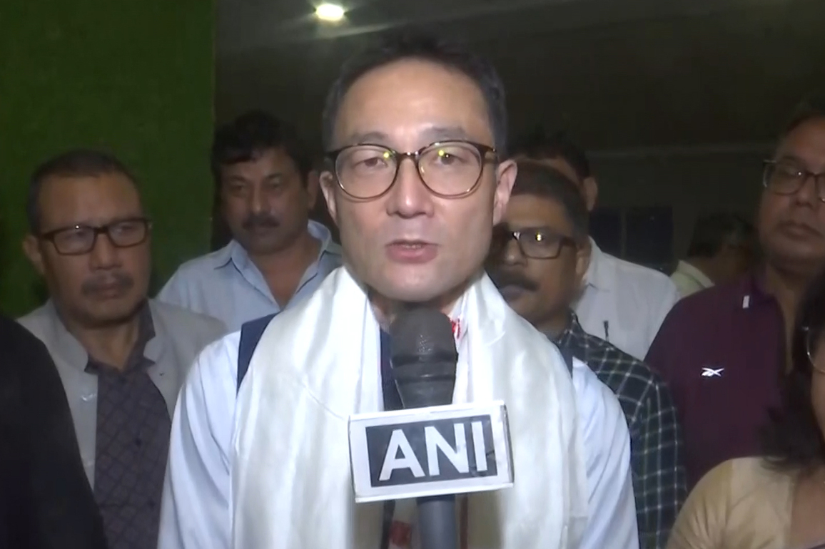 Japan's diplomat, Noriaki Abe interacts with Assam BJP spokesperson