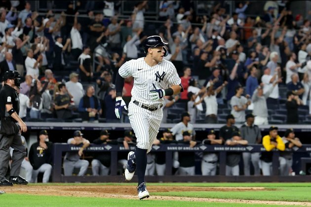 MLB roundup: Aaron Judge bashes No. 60 in Yanks' rally