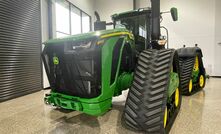 Australia’s highest horsepower tractor – the John Deere 9RX 830 is showing up in dealers around the country, like this one at Hutcheon and Pearce in Griffith, New South Wales. 