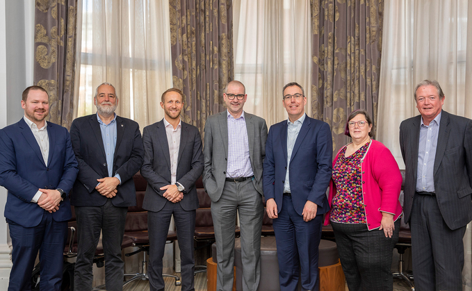 (left to right) Redington managing director of investment consulting Nick Lewis, Pi Partnership Group professional trustee Graham Jung, Russell Investments head of UK fiduciary management Simon Partridge, Capital Cranfield professional trustee Bobby Riddaway, Professional Pensions editor Jonathan Stapleton, Zedra client director Anne Sander and BAA Pension Scheme trustee chair Phil Wilbraham