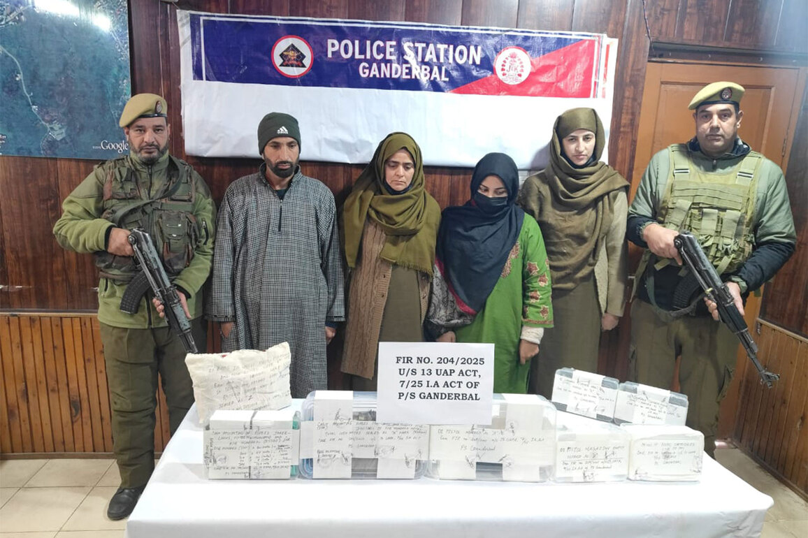 J-K: Two terror associates held with arms, grenades in Ganderbal