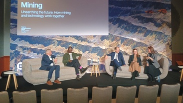 The panel for Unearthing the future: How mining and technology work together