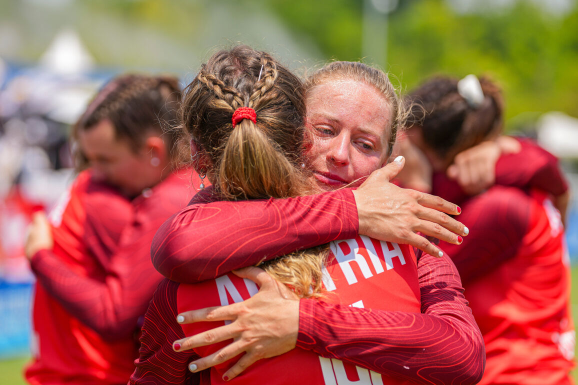 (SP)CHINA-CHENGDU-THE WORLD GAMES 2025-FISTBALL-WOMEN-BRONZE MEDAL MATCH-AUT VS GER (CN)