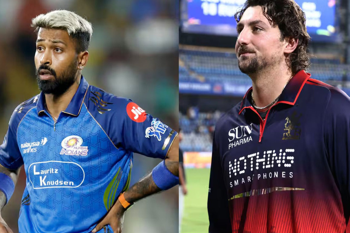 RCB star Tim David fined 25% of match fee, handed one demerit point for IPL Code of Conduct violation; MI skipper Pandya fined for slow over-rate