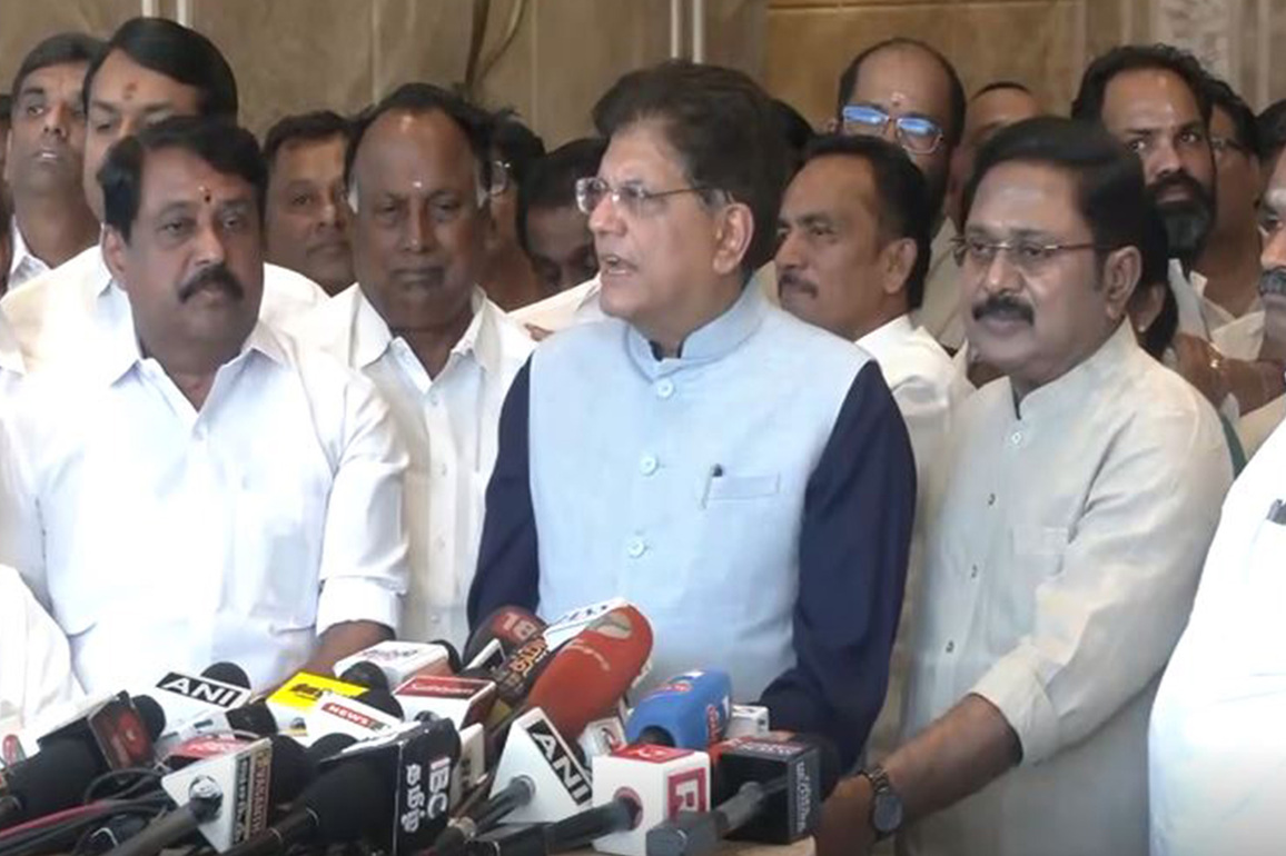"Will work together, defeat anti-Bharat DMK alliance": BJP's Piyush Goyal after AMMK joins NDA in Tamil Nadu