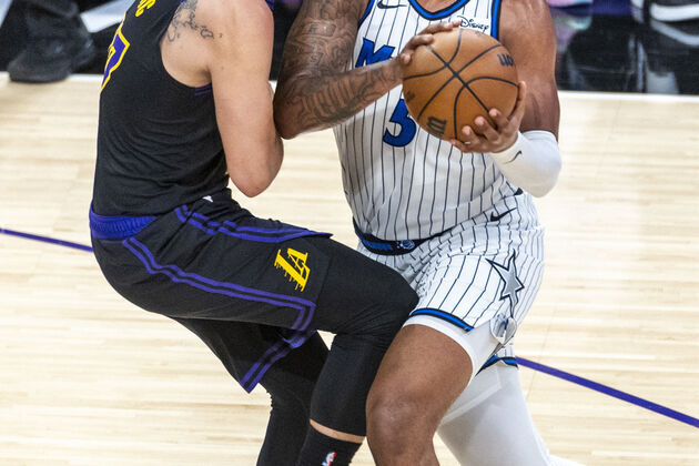 (SP)U.S.-LOS ANGELES-BASKETBALL-NBA-LAKERS VS MAGIC