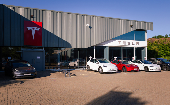 A Tesla garage in Crawley | Credit: iStock