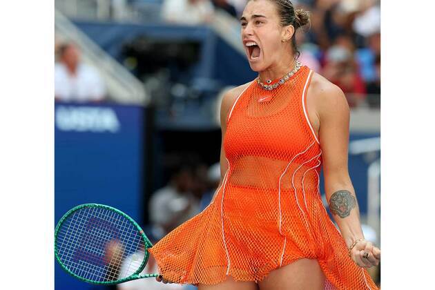 US Open: Sabalenka holds nerve against Noskova to book semifinal spot