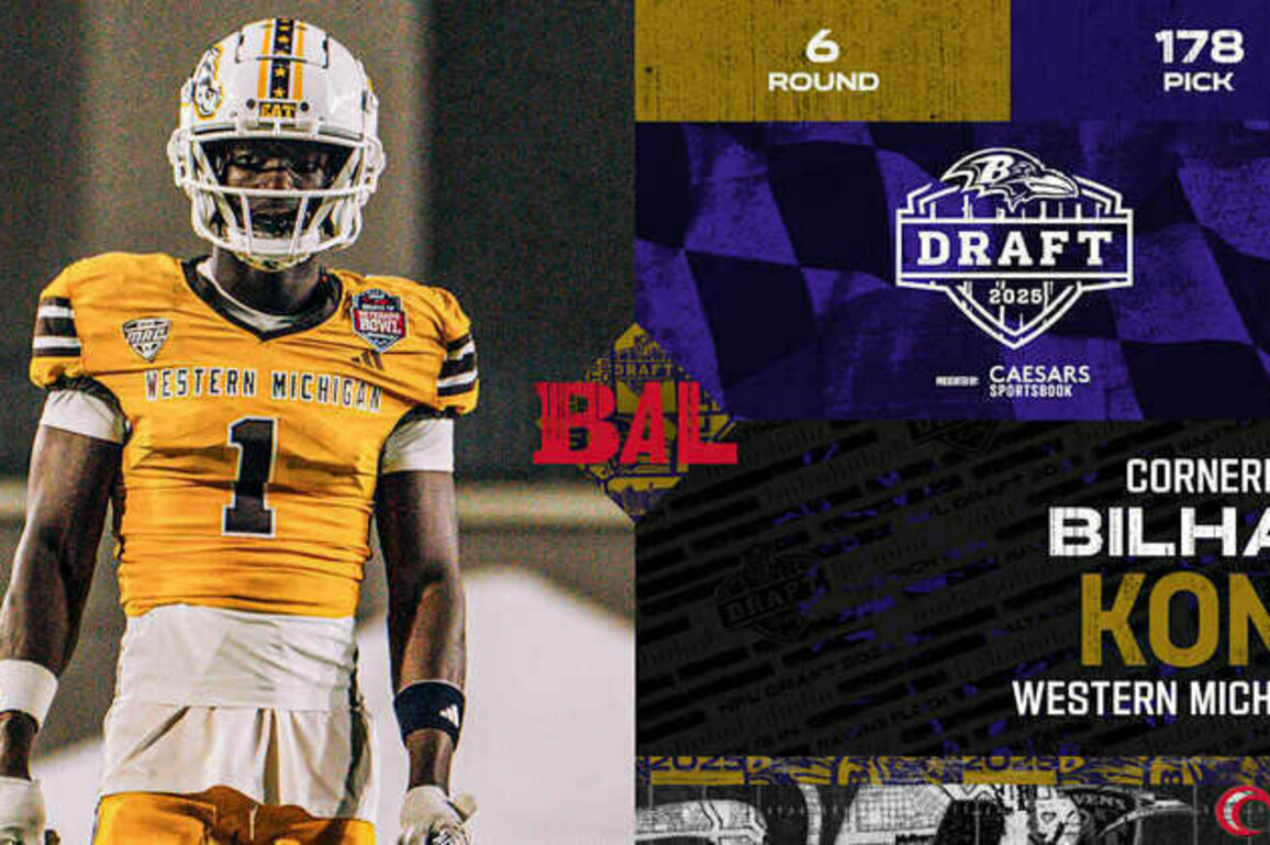 Ravens Select Cornerback Bilhal Kone in Sixth Round (No. 178)